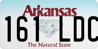 AR license plate 161LDC