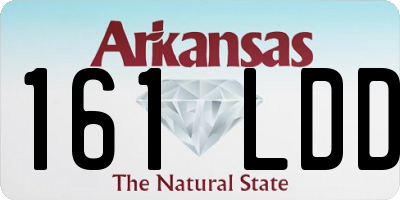AR license plate 161LDD