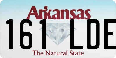 AR license plate 161LDE