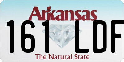AR license plate 161LDF