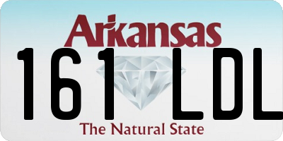 AR license plate 161LDL