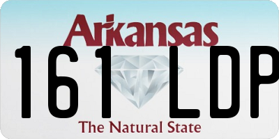 AR license plate 161LDP