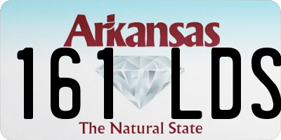 AR license plate 161LDS