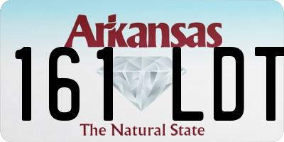 AR license plate 161LDT