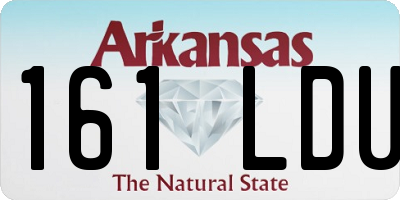 AR license plate 161LDU