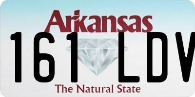 AR license plate 161LDV