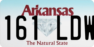 AR license plate 161LDW