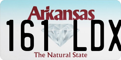 AR license plate 161LDX