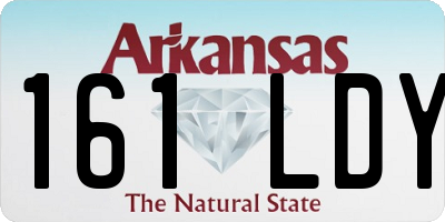 AR license plate 161LDY