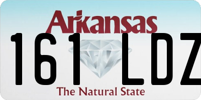 AR license plate 161LDZ