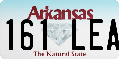 AR license plate 161LEA