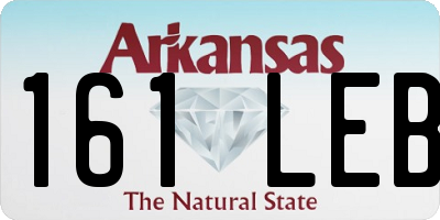 AR license plate 161LEB