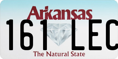 AR license plate 161LEC
