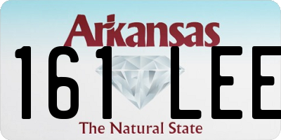 AR license plate 161LEE