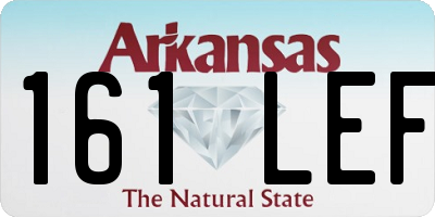 AR license plate 161LEF