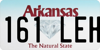 AR license plate 161LEH