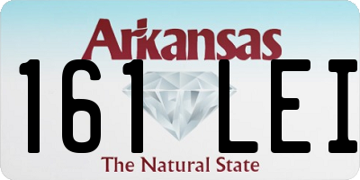 AR license plate 161LEI