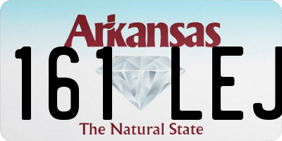 AR license plate 161LEJ
