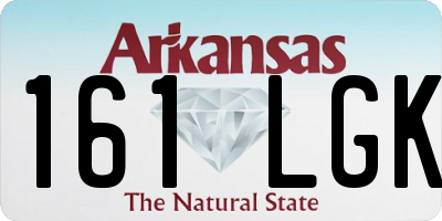 AR license plate 161LGK