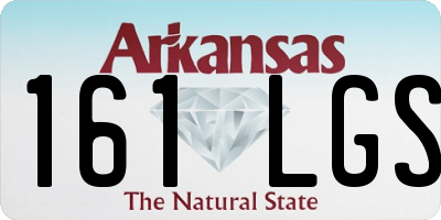 AR license plate 161LGS