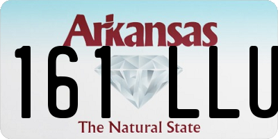AR license plate 161LLU