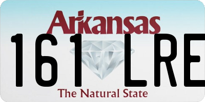 AR license plate 161LRE