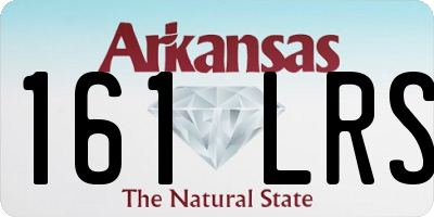 AR license plate 161LRS
