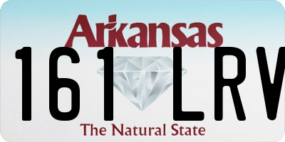 AR license plate 161LRV