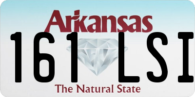 AR license plate 161LSI