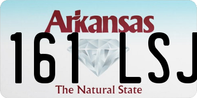 AR license plate 161LSJ