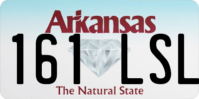 AR license plate 161LSL
