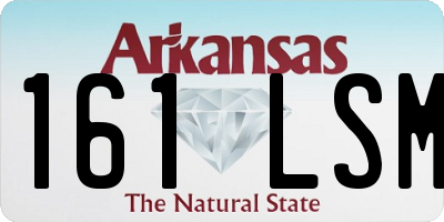 AR license plate 161LSM