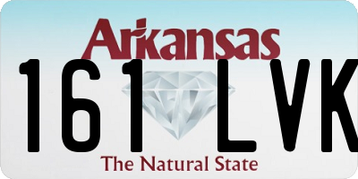 AR license plate 161LVK