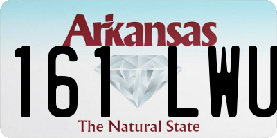 AR license plate 161LWU