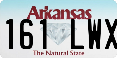 AR license plate 161LWX