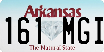 AR license plate 161MGI
