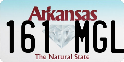 AR license plate 161MGL