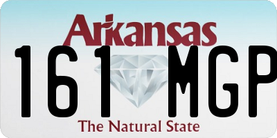 AR license plate 161MGP