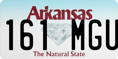 AR license plate 161MGU