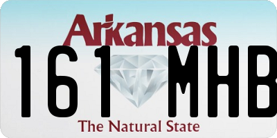 AR license plate 161MHB