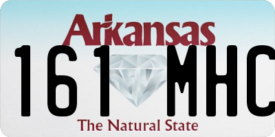 AR license plate 161MHC