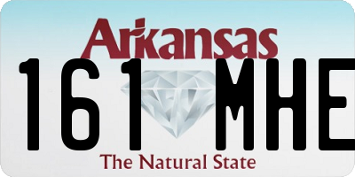 AR license plate 161MHE