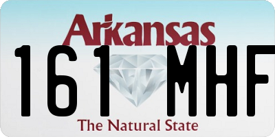 AR license plate 161MHF