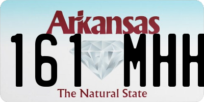 AR license plate 161MHH