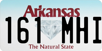 AR license plate 161MHI