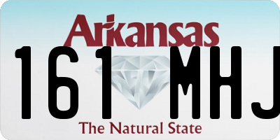 AR license plate 161MHJ