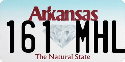 AR license plate 161MHL