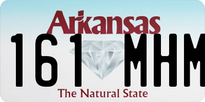 AR license plate 161MHM