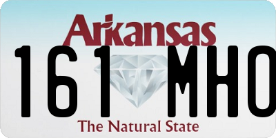 AR license plate 161MHO