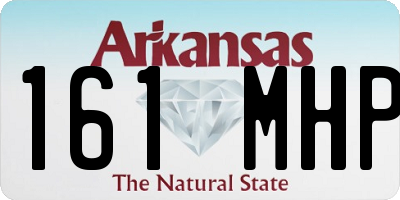 AR license plate 161MHP